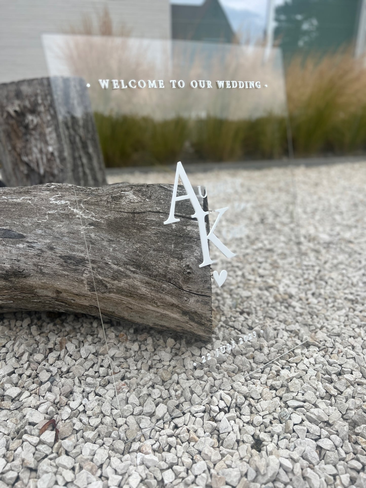 Plexiglas welkomstbord 60x45cm (groot)