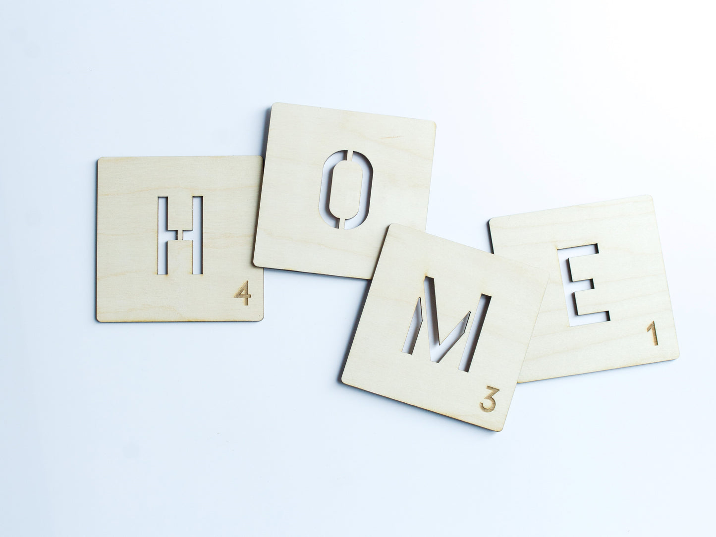 Houten wanddecoratie - Letter tegels - Wordfeud - Woordfeud