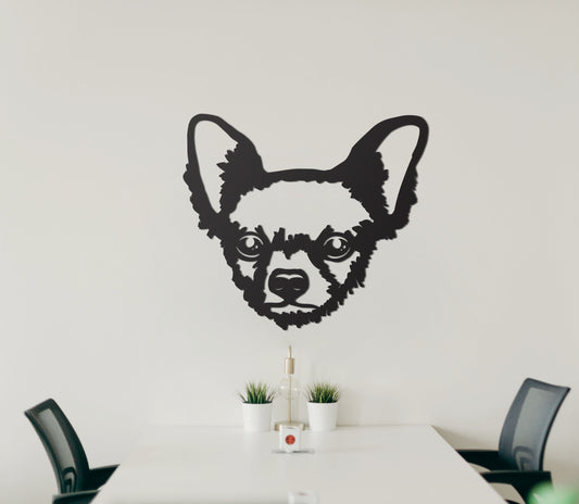 Houten wanddecoratie - Chihuahua