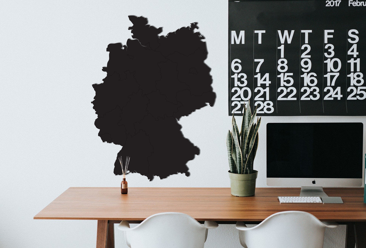 Muurdecoratie kaart van Duitsland
