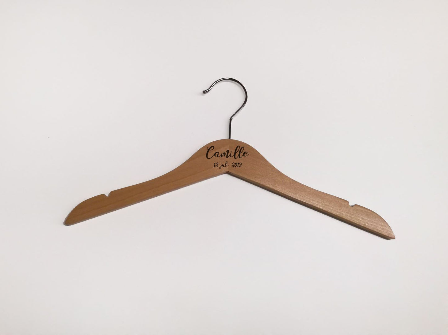 Kinder kledinghanger met gravure