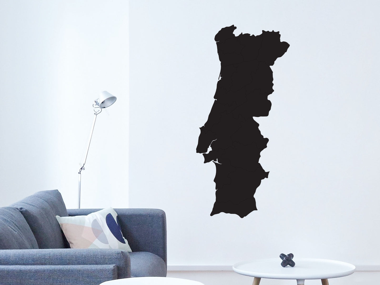 Houten landkaart - Portugal