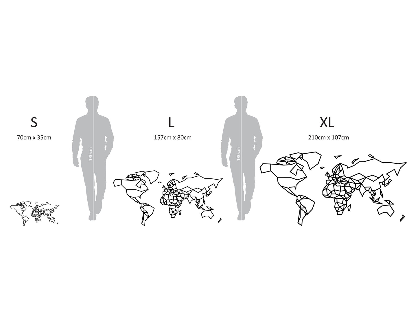 Geometrische wereldkaart