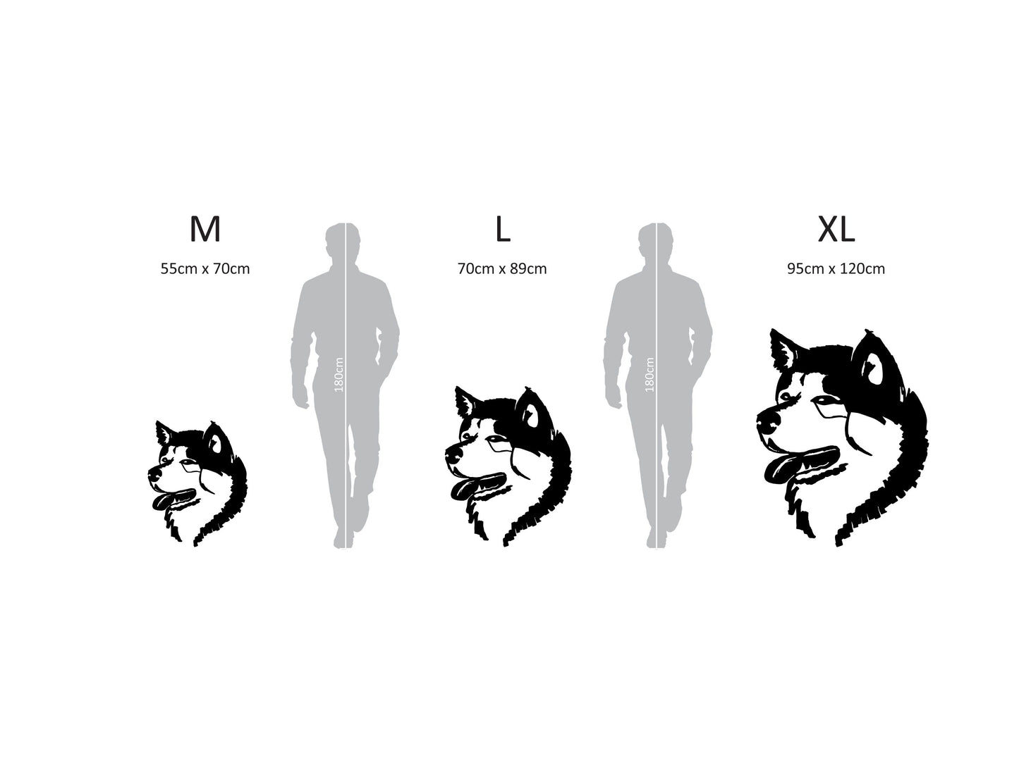 Wooden wall decoration - Akita / Shiba - Dog / Dog