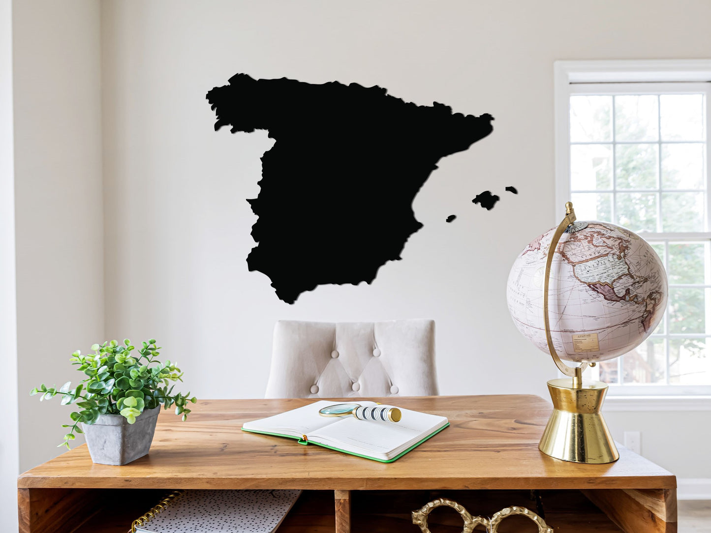 Houten landkaart - Spanje