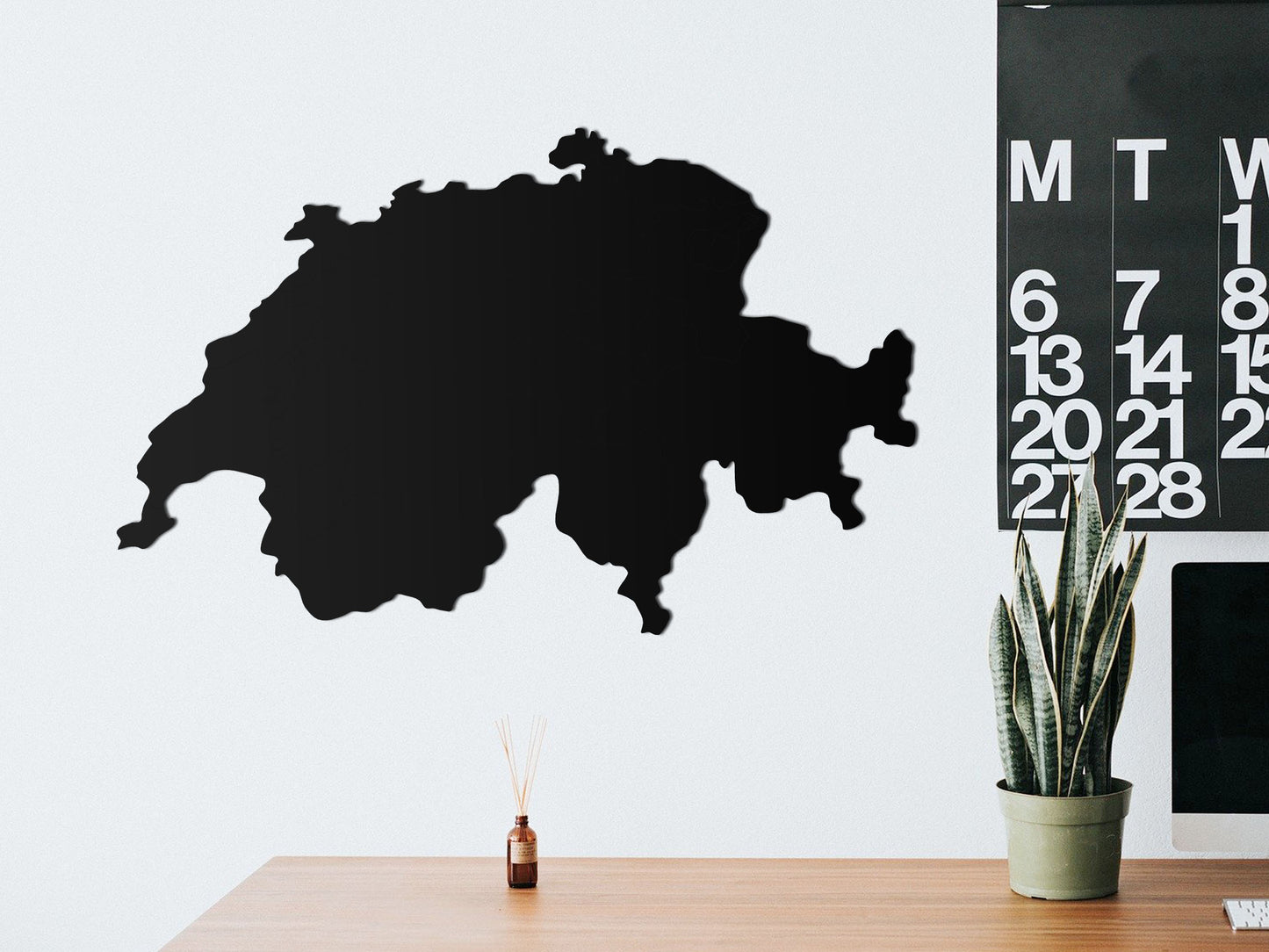 Houten landkaart - Zwitserland