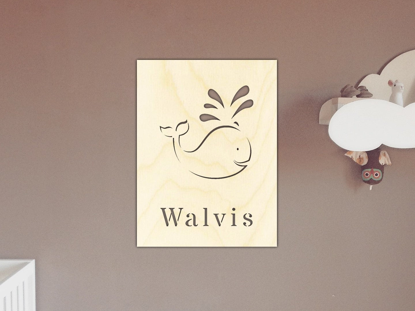 Houten poster - Walvis