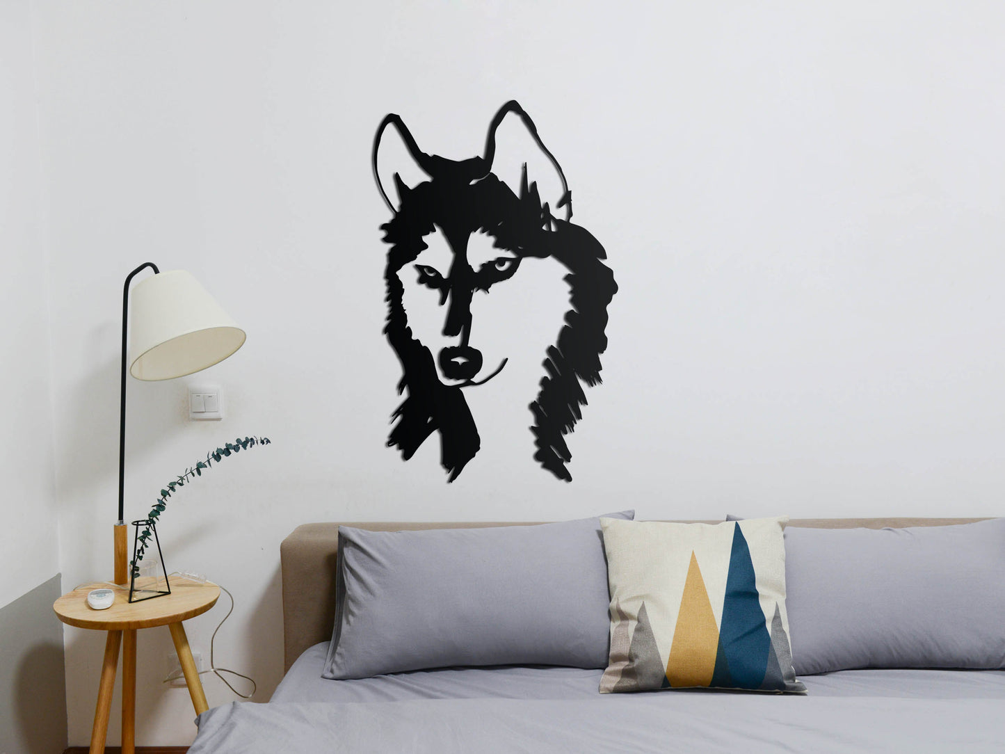 Houten wanddecoratie - Husky