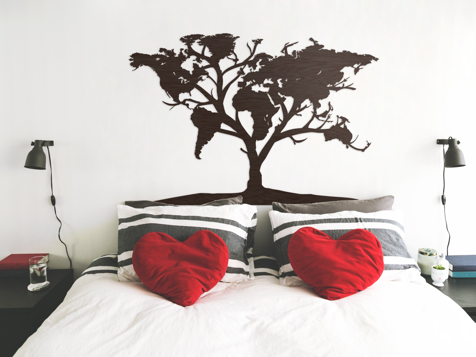 living decor / travel / for traveller / woonkamer / wonen / trendy / stijl  style DÉCORATION MURALE EN BOIS - ART MURAL - ARBRE CARTE DU MONDE / ARBRE CARTE DU MONDE - NOIR / NOIR - ATLAS - SALON ÉLÉGANT ET TENDANCE - TERRE - CONTINENTS - VOYAGE - NATURE - ARBRE - CADEAU HOUTEN WANDDECORATIE / WOODEN WALL DECORATION - MUURDECORATIE / WALL ART - WERELDKAART BOOM / WORLD MAP TREE - ZWART / BLACK - ATLAS - STIJLVOL EN TRENDY WOONKAMER - AARDE - CONTINENTEN - REIZEN - NATUUR - TREE - CADEAU GIFT