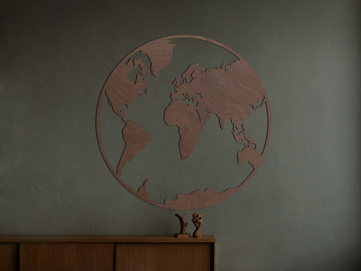 Wereldkaart wanddecoratie - Modern decoratie Wereldbol