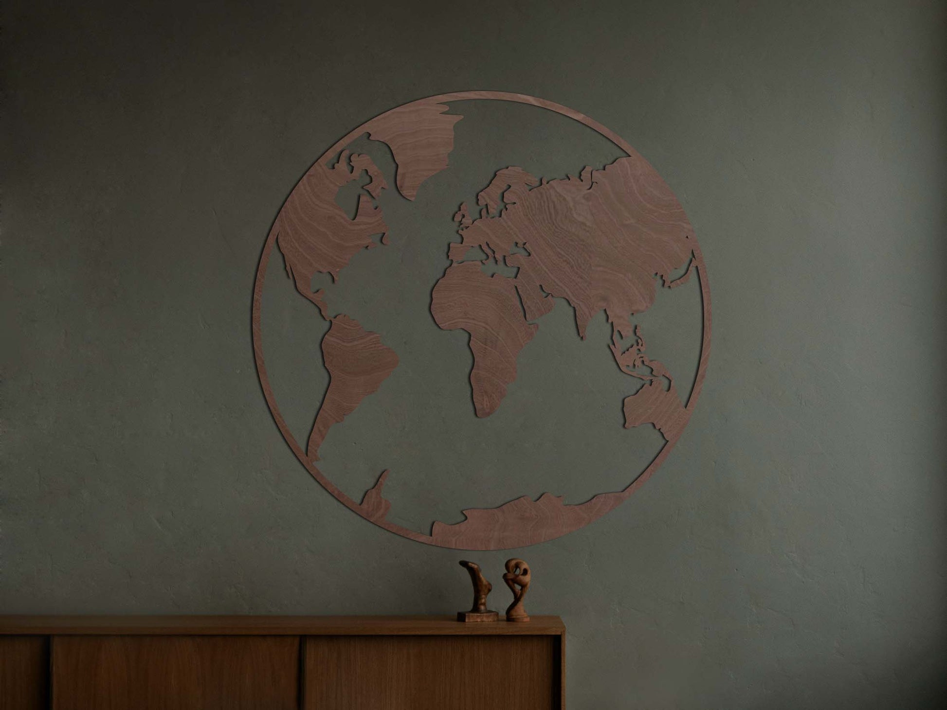 Wereldkaart wanddecoratie - Modern decoratie Wereldbol
