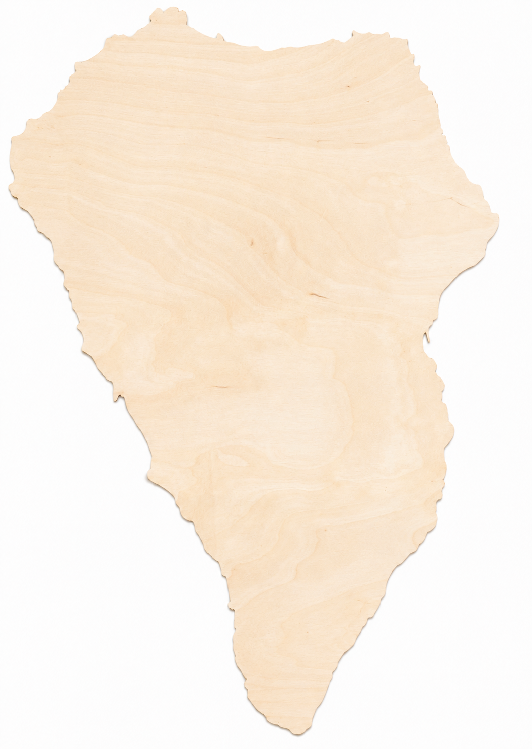 Houten landkaart - La Palma
