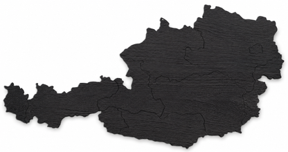 Wooden map - Austria