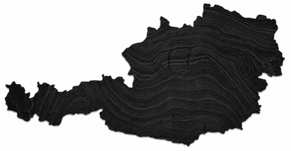 Wooden map - Austria