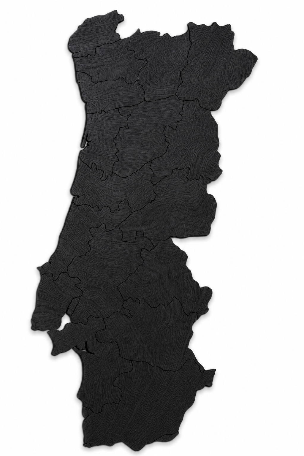 Wooden map - Portugal