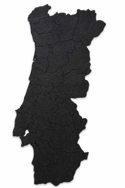 Wooden map - Portugal