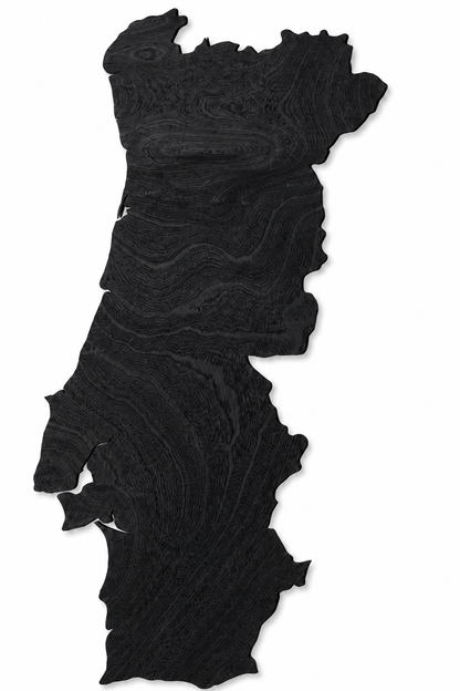Wooden map - Portugal