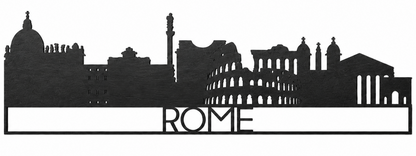 Wooden Wall Decoration - Rome Skyline