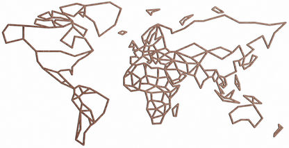 Geometrische wereldkaart