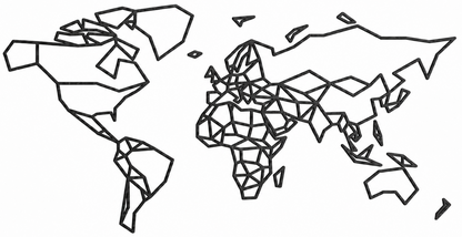Geometrische wereldkaart