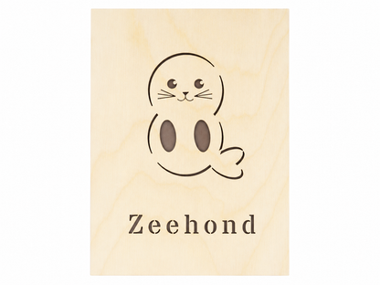 Wooden poster - Seal