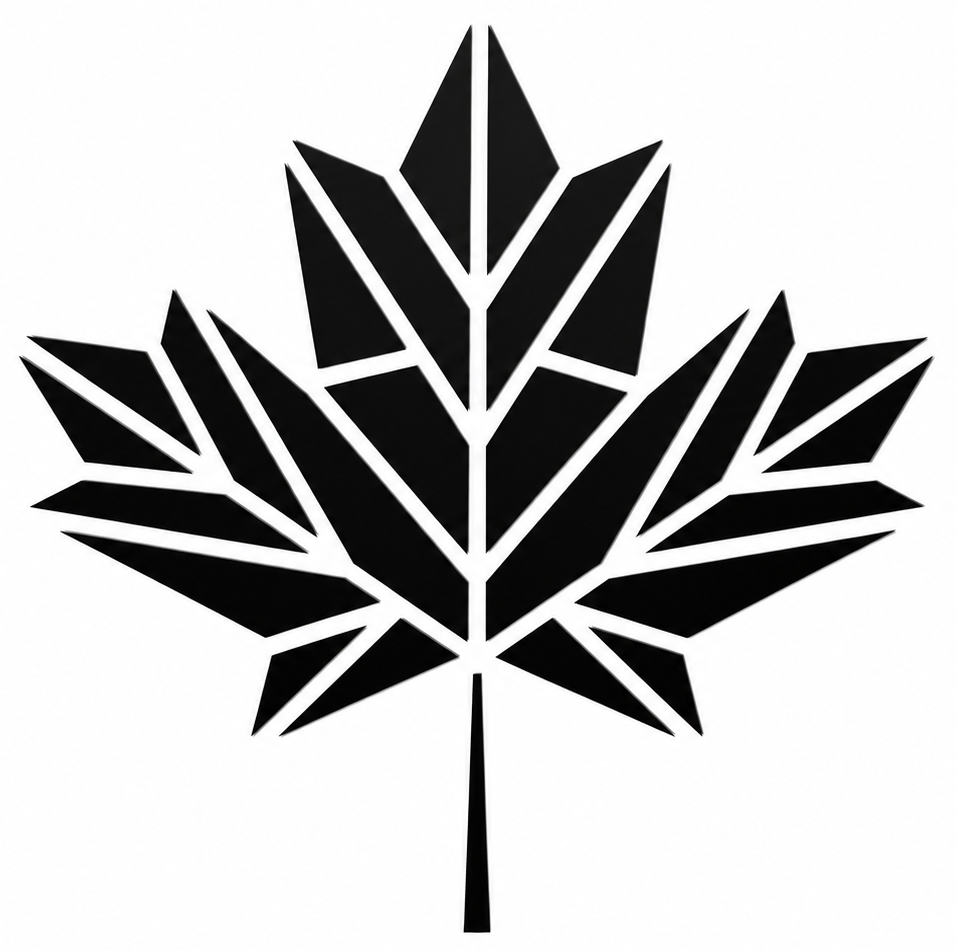 Décoration murale en bois - Feuille d'érable en origami