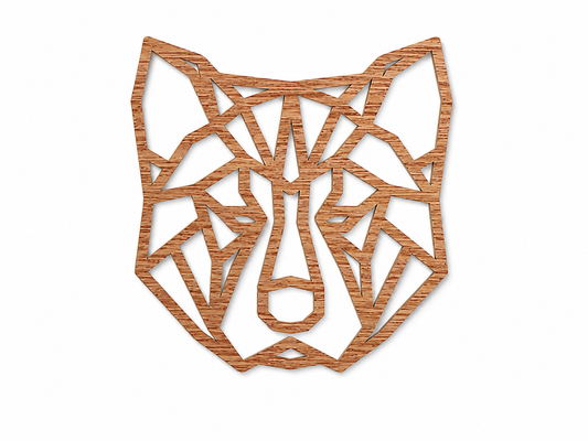 Wooden wall decor - Geometric dog Akita Inu / Shiba