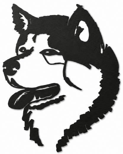 Houten wanddecoratie - Akita Inu / Shiba