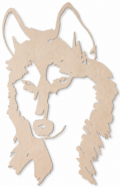 Wooden wall decoration - Husky
