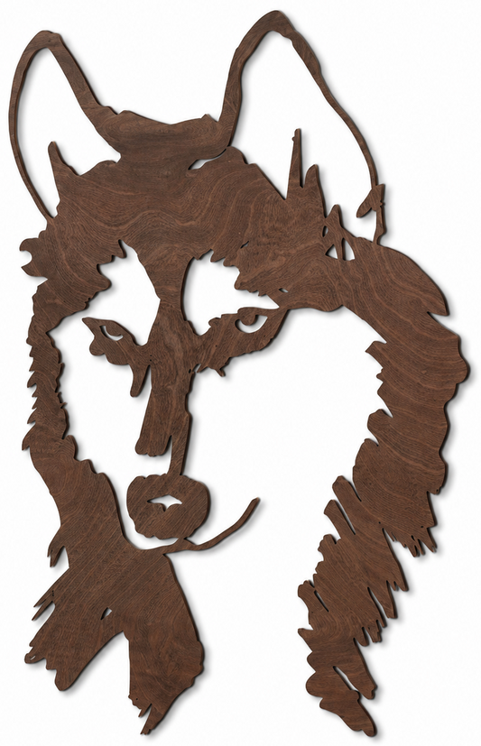 Wooden wall decoration - Husky