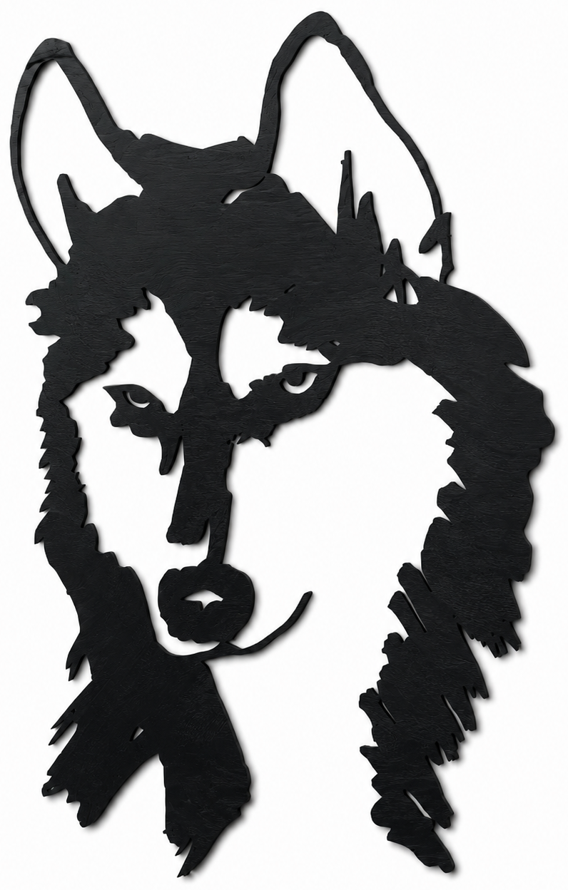 Wooden wall decoration - Husky