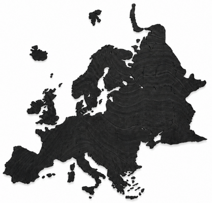 Wooden map of Europe