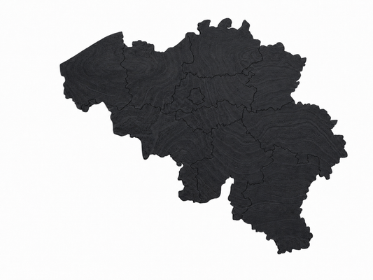Houten landkaart - België