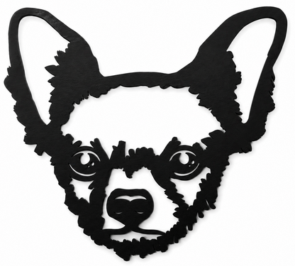 Houten wanddecoratie - Chihuahua