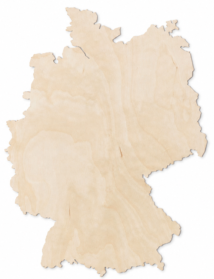 Wooden map - Germany