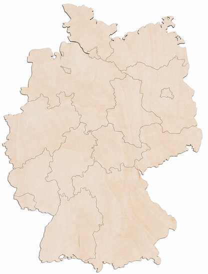 Wooden map - Germany