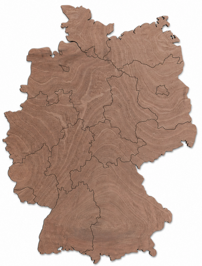 Wooden map - Germany