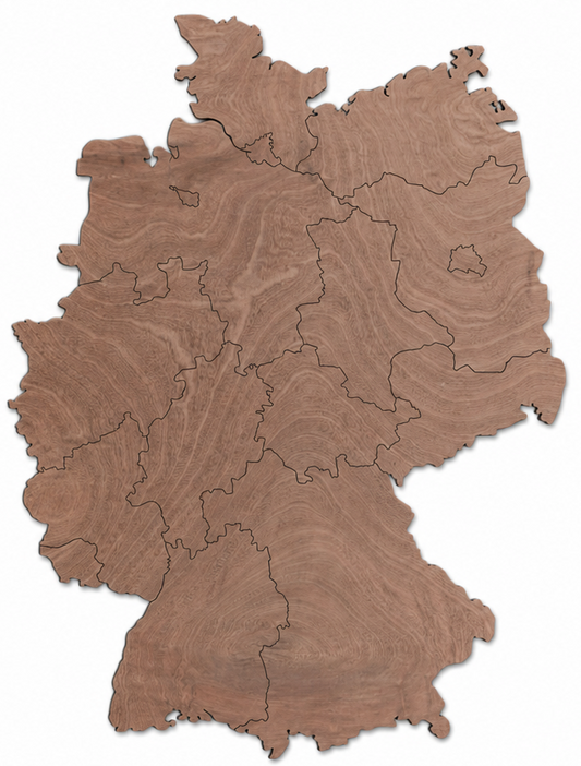 Wooden map - Germany