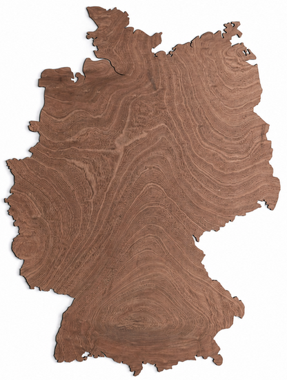 Wooden map - Germany