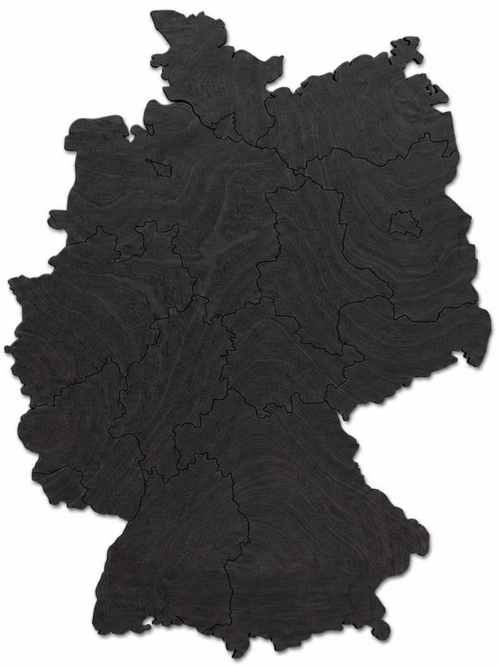 Wooden map - Germany