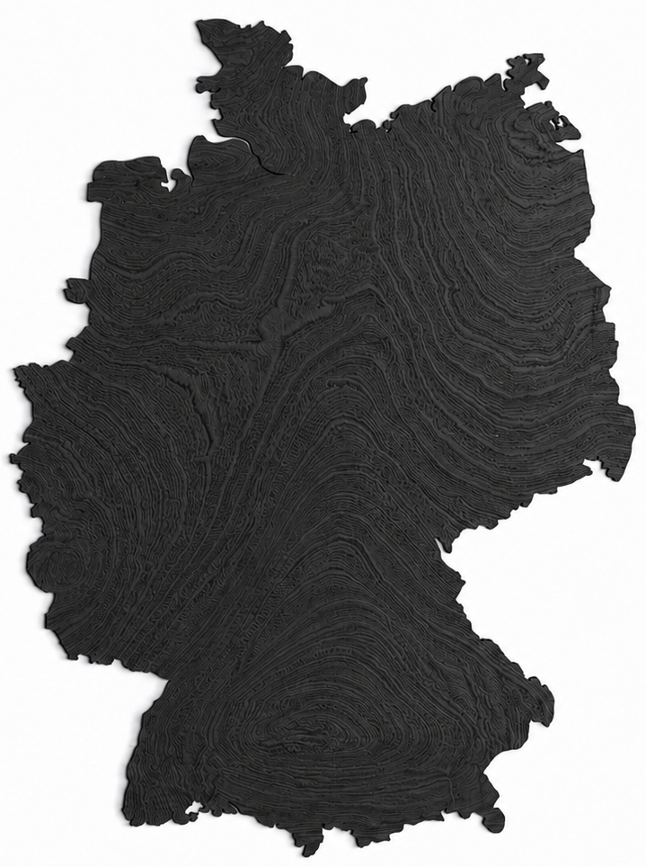 Wooden map - Germany