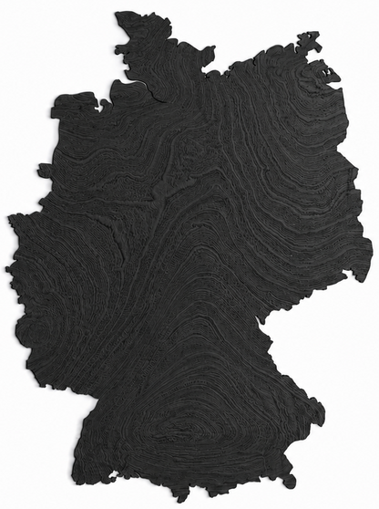 Wooden map - Germany