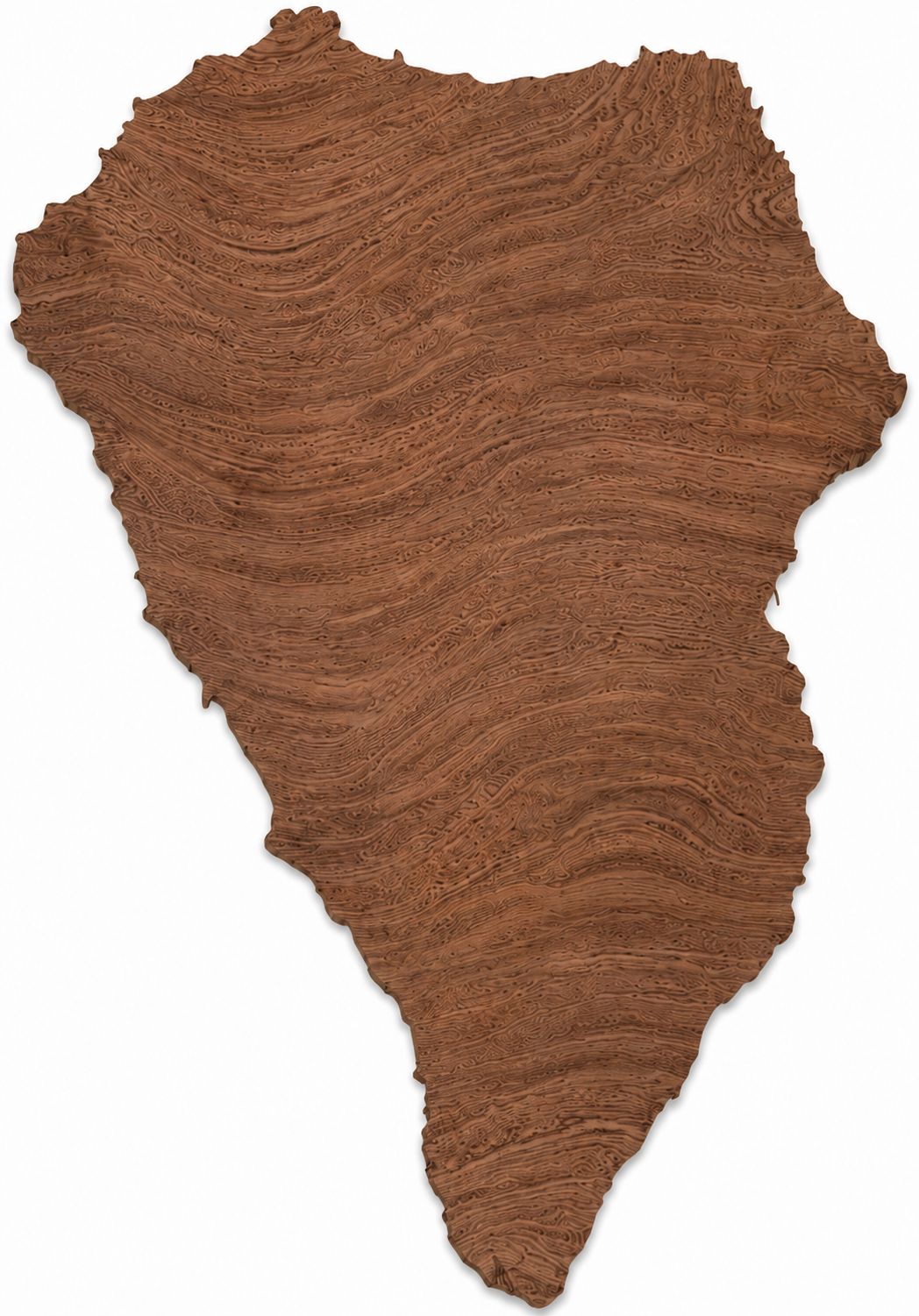 Houten landkaart - La Palma