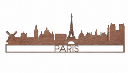 Wooden Wall Decoration - Skyline Paris