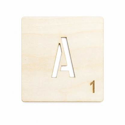 Décoration murale en bois - Lettres en carreaux - Wordfeud - Wordfeud