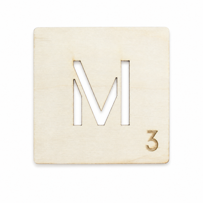 Décoration murale en bois - Lettres en carreaux - Wordfeud - Wordfeud