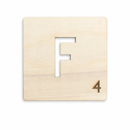 Décoration murale en bois - Lettres en carreaux - Wordfeud - Wordfeud