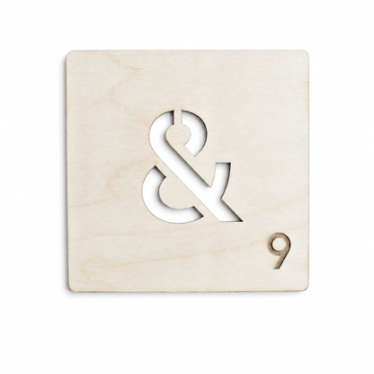 Décoration murale en bois - Lettres en carreaux - Wordfeud - Wordfeud