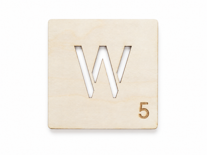 Décoration murale en bois - Lettres en carreaux - Wordfeud - Wordfeud