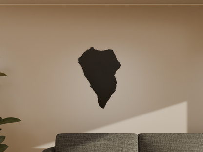 Houten landkaart - La Palma